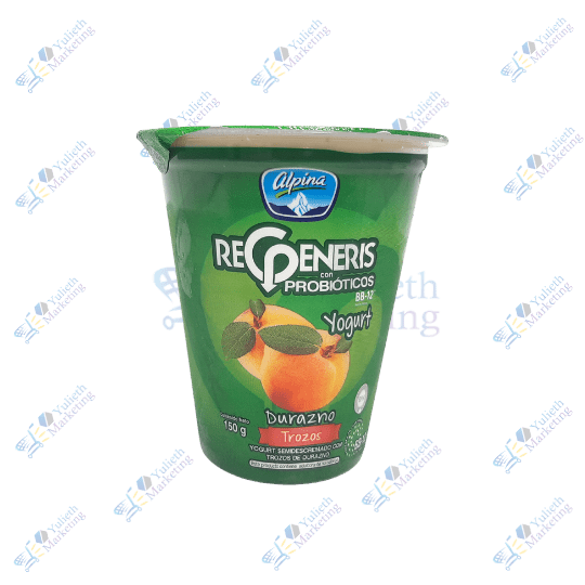 Alpina Regeneris Yogurt con Frutas Trozos Durazno 150 g 1 Alpina Regeneris Yogurt con Frutas Trozos Durazno 150 g