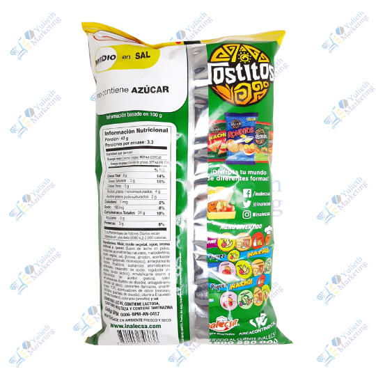 Inalecsa Tostitos Nachos Queso Snack Bocaditos de Maíz 150 g 2 Inalecsa Tostitos Nachos Queso Snack Bocaditos de Maíz 150 g