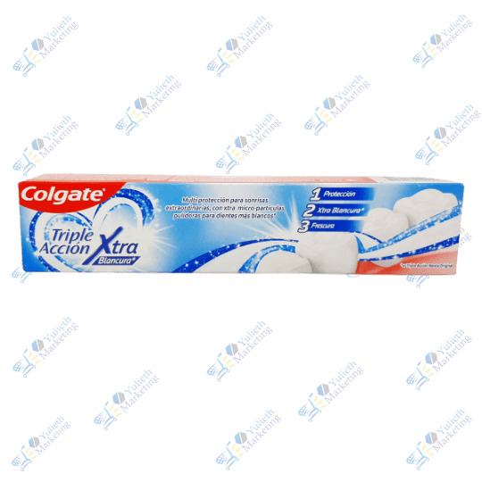 Colgate Triple Acción Crema Dental Extra Blancura 60ml 3 Colgate Triple Acción Crema Dental Extra Blancura 60ml