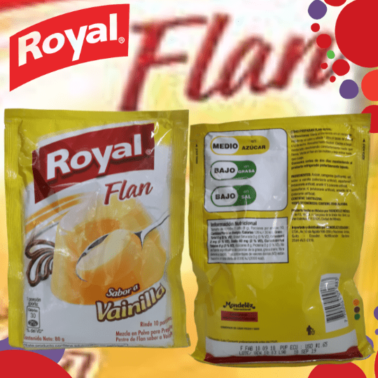 Royal Flan en Polvo Vainilla 80 gr 1 Royal Flan en Polvo Vainilla 80 gr