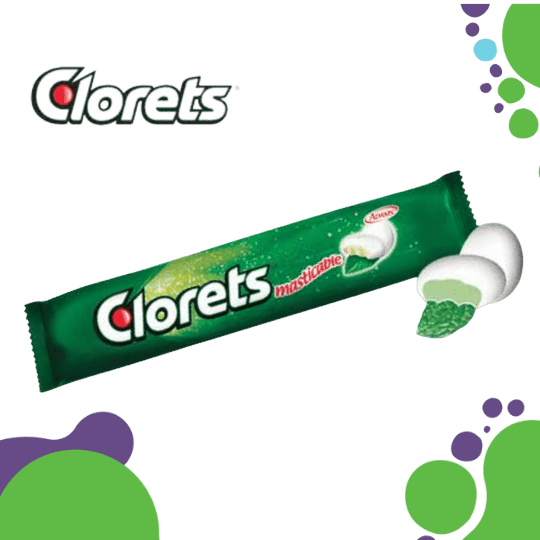 Adams Clorets Caramelo Masticable Menta Packx6u 16.8 g