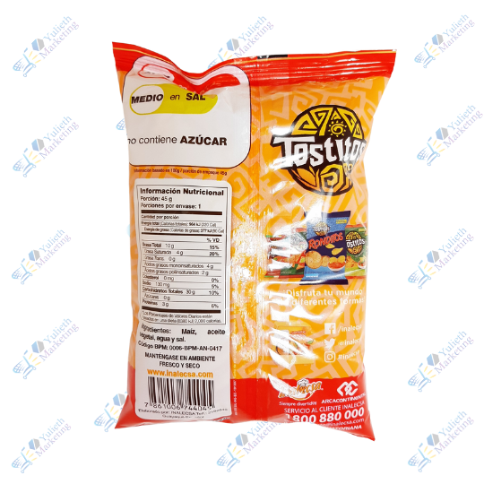 Inalecsa Tostitos Snack Bocaditos de Maíz 45 g 2 Inalecsa Tostitos Snack Bocaditos de Maíz 45 g