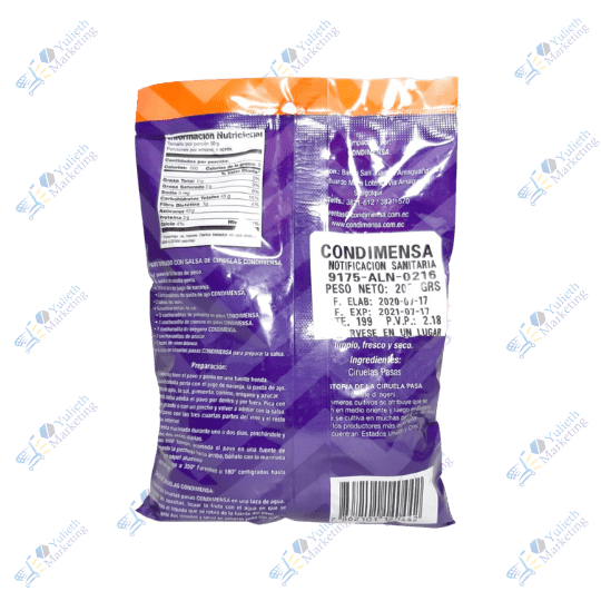 Condimensa Ciruelas Pasas Natural 200 gr 2 Condimensa Ciruelas Pasas Natural 200 gr