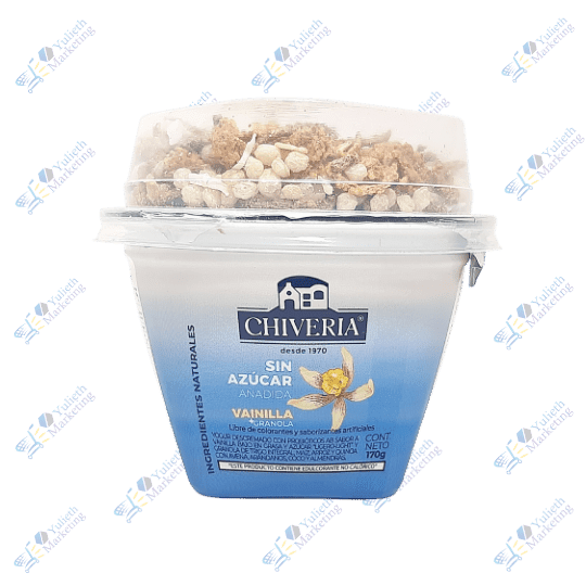 Chiveria Yogurt Mix Sin Azúcar Vainilla Granola 170 gr 1 Chiveria Yogurt Mix Sin Azúcar Vainilla Granola 170 gr