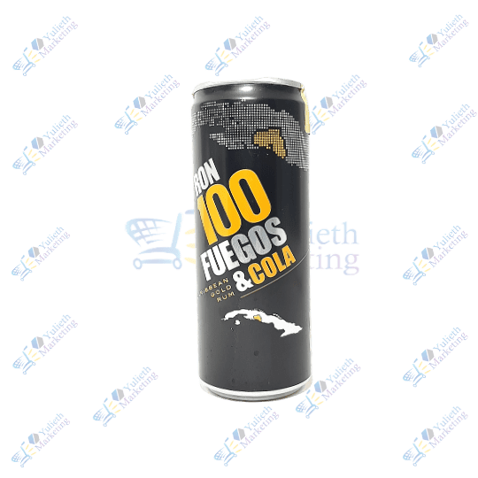 100 Fuegos Lata Ron con Cola 330 ml