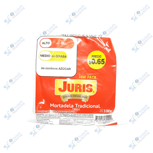 Juris Mortadela Tradicional Tipo I Mini Pack 100 gr