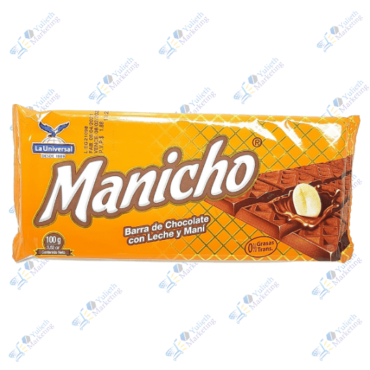 La Universal Manicho Chocolate en Barra 100 g