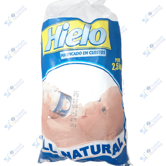All Natural Agua el Hielo Purificado en Cubitos 2.5Kg