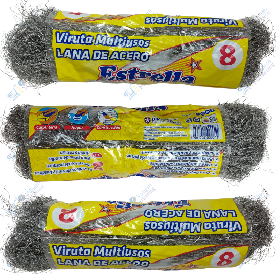 Estrella Viruta Para Pisos Lana de Acero # 8