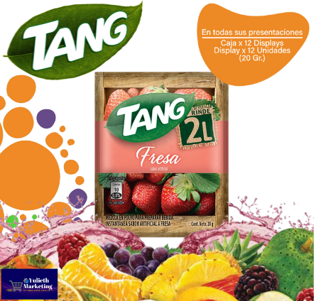 Tang Jugo en polvo de Fresa EC12x12x20g